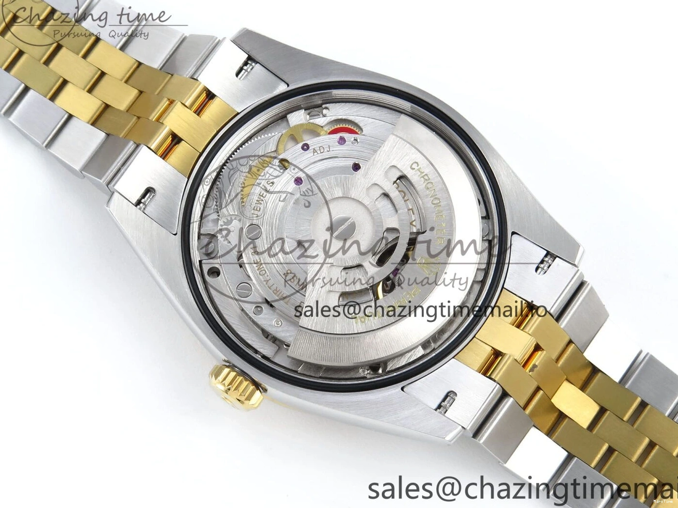 MiroTime 1223 Attractive DateJust 36 126283RBR EWEF Best Edition YG Diamonds Dial on SS YG Jubilee Bracelet A 635